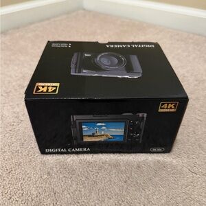 4K Digital Camera in Black